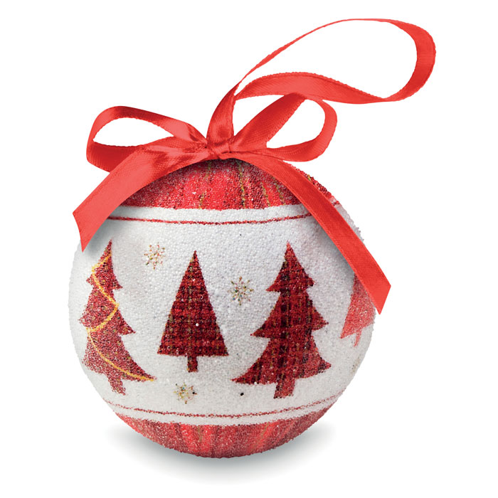 Boule de Noël et boîte. Boule de Noël et boîte.