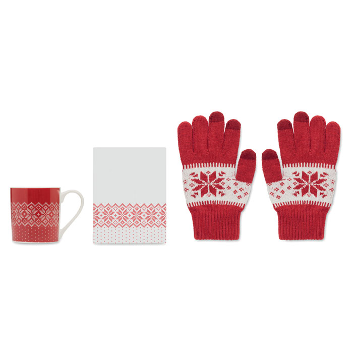 Set mug et gants hiver