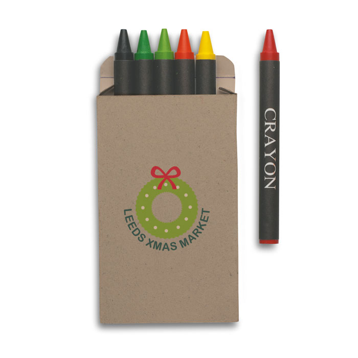 Etui 6 crayons cire