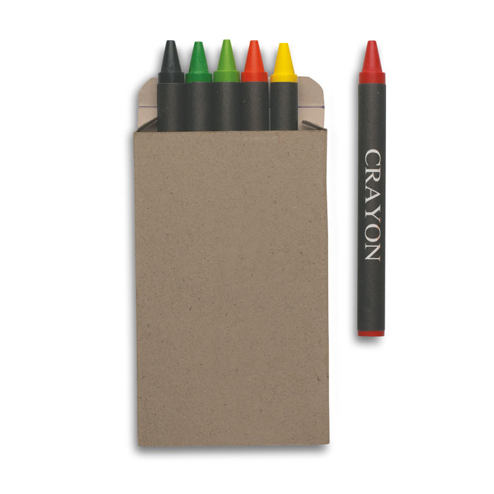 Etui 6 crayons cire