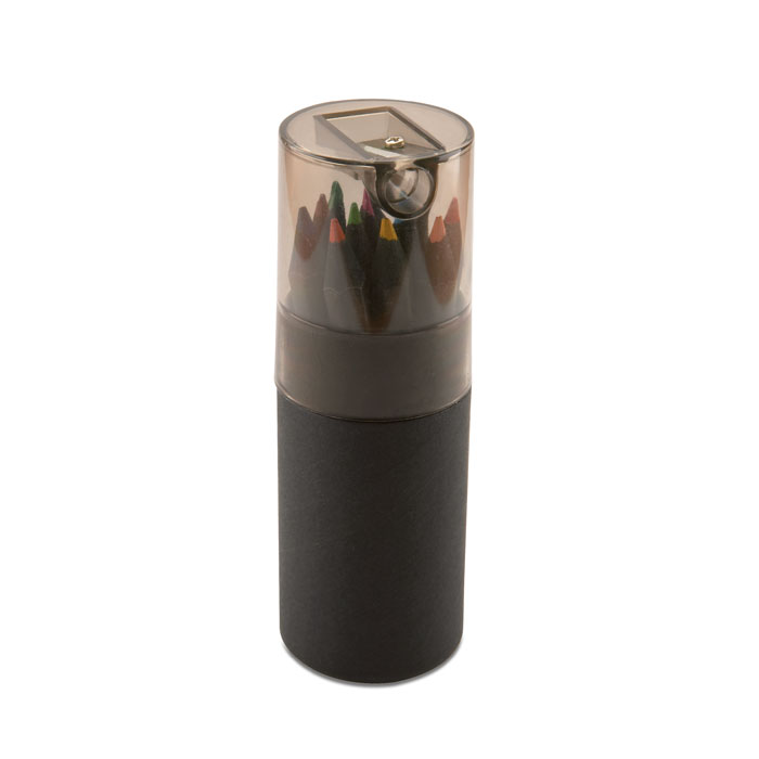 12 crayons de couleurs noirs 12 crayons de couleurs noirs