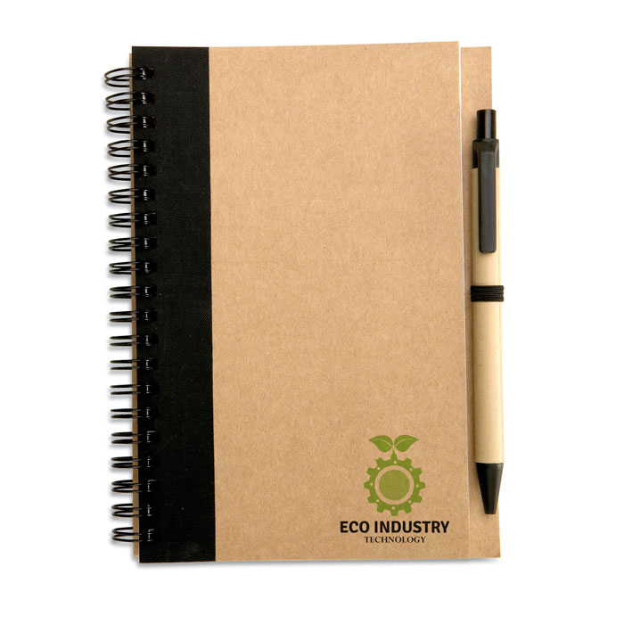 Bloc-notes recyclé et stylo Bloc-notes recyclé et stylo