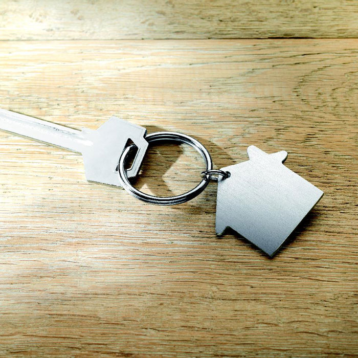 Porte clés métal maison Porte clés métal maison