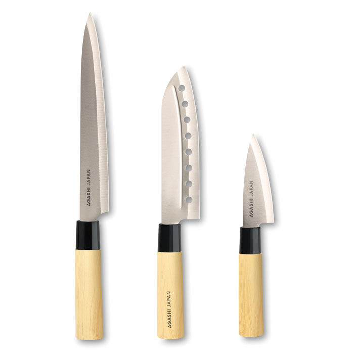 Set 3 couteaux style japonais Set 3 couteaux style japonais