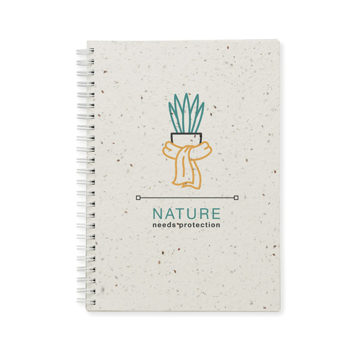 Carnet A5 couv. papier semence Carnet A5 couv. papier semence