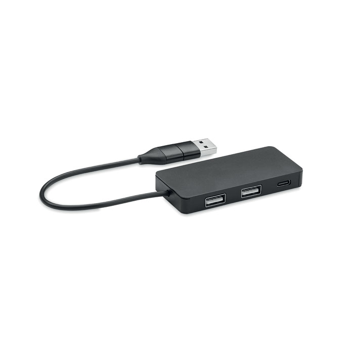 Hub USB 3 ports avec câble 20cm Hub USB 3 ports avec câble 20cm