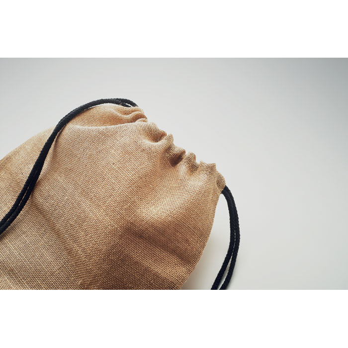 Sac à cordon en jute Sac à cordon en jute