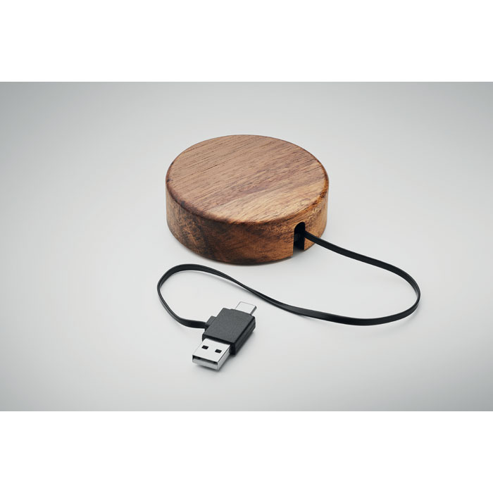 Chargeur sans fil en acacia Chargeur sans fil en acacia