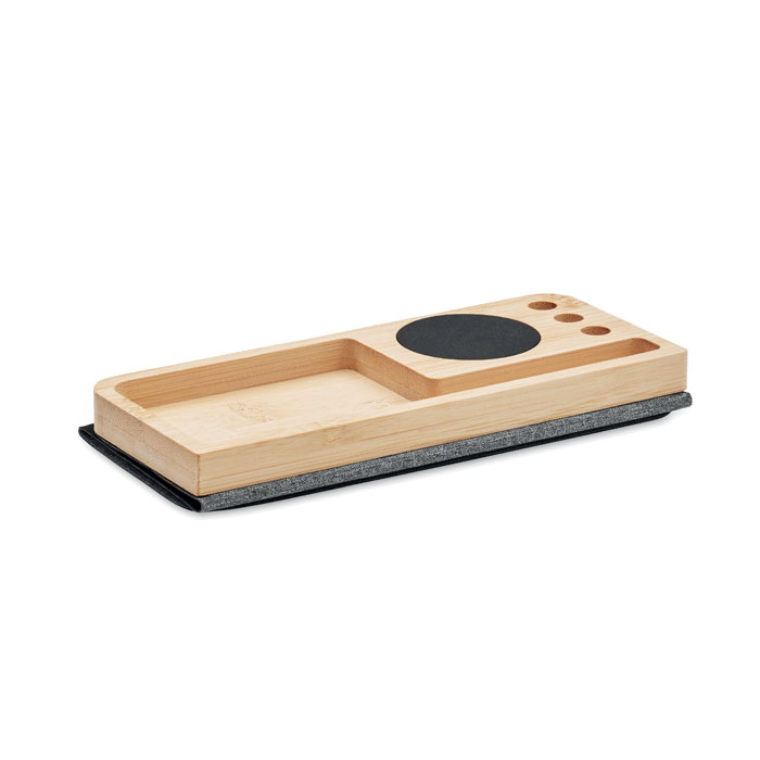 Chargeur sans fil bambou 15W Chargeur sans fil bambou 15W