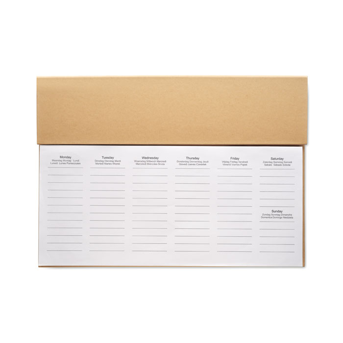 Agenda hebdomadaire de bureau Agenda hebdomadaire de bureau