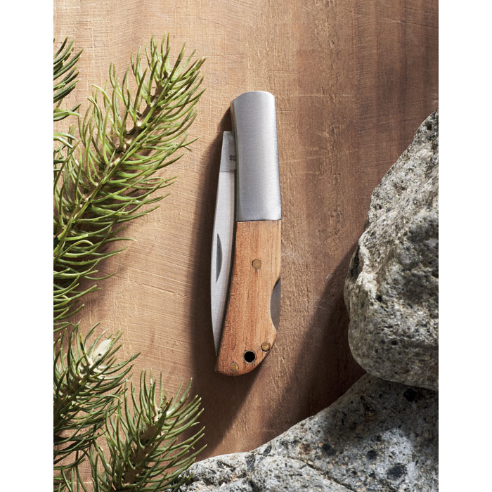 Couteau pliable en acacia Couteau pliable en acacia