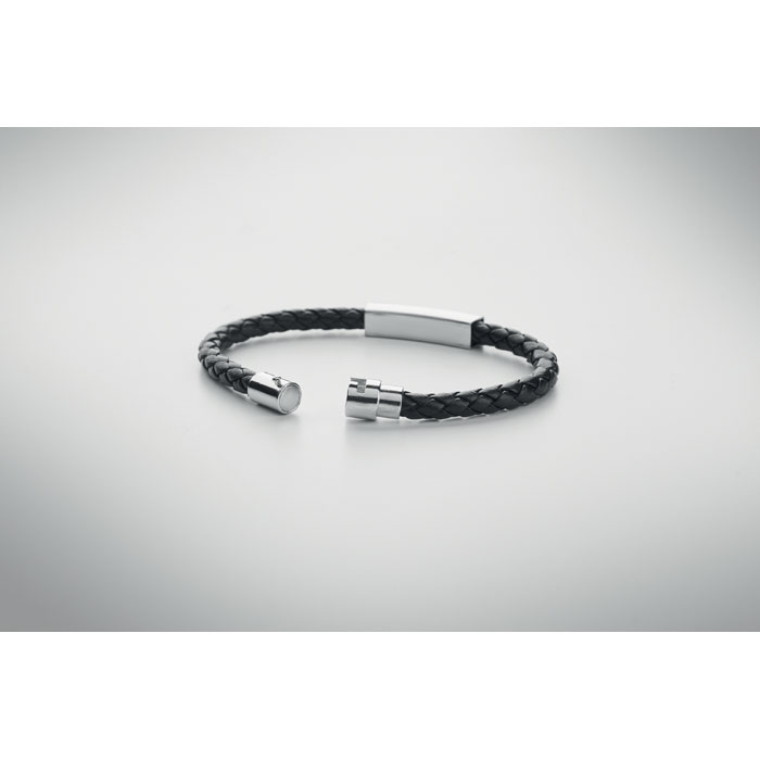 Bracelet tressé en simili cuir Bracelet tressé en simili cuir