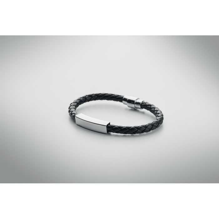Bracelet tressé en simili cuir Bracelet tressé en simili cuir