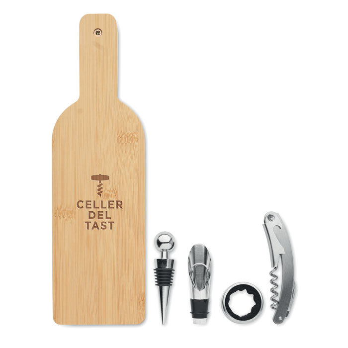 Set de vin forme de bouteille Set de vin forme de bouteille
