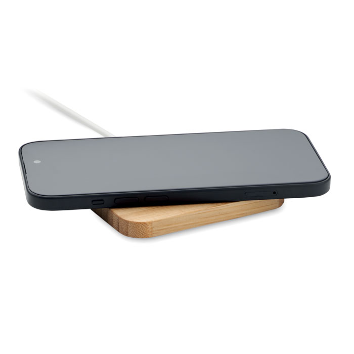 Chargeur sans fil 15W bambou