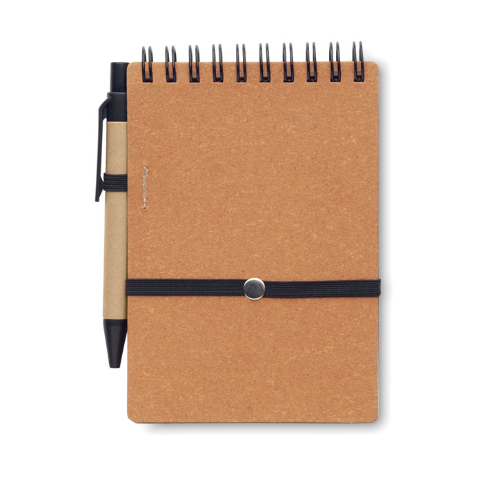 Cahier recyclé et stylo à bille Cahier recyclé et stylo à bille