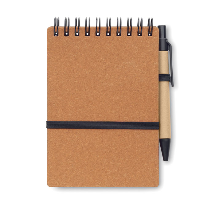 Cahier recyclé et stylo à bille Cahier recyclé et stylo à bille