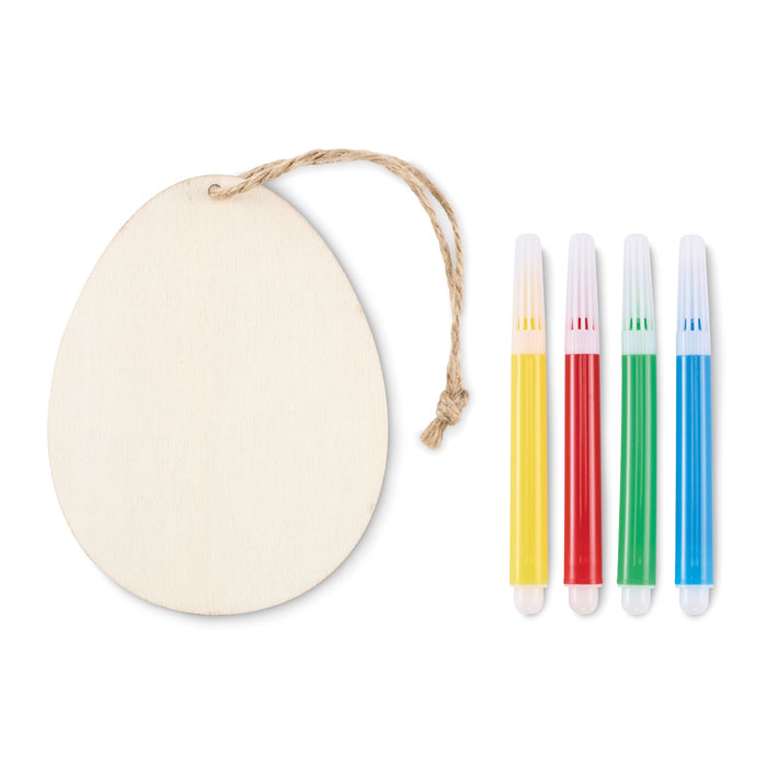 Set de peinture sur œuf en bois Set de peinture sur œuf en bois