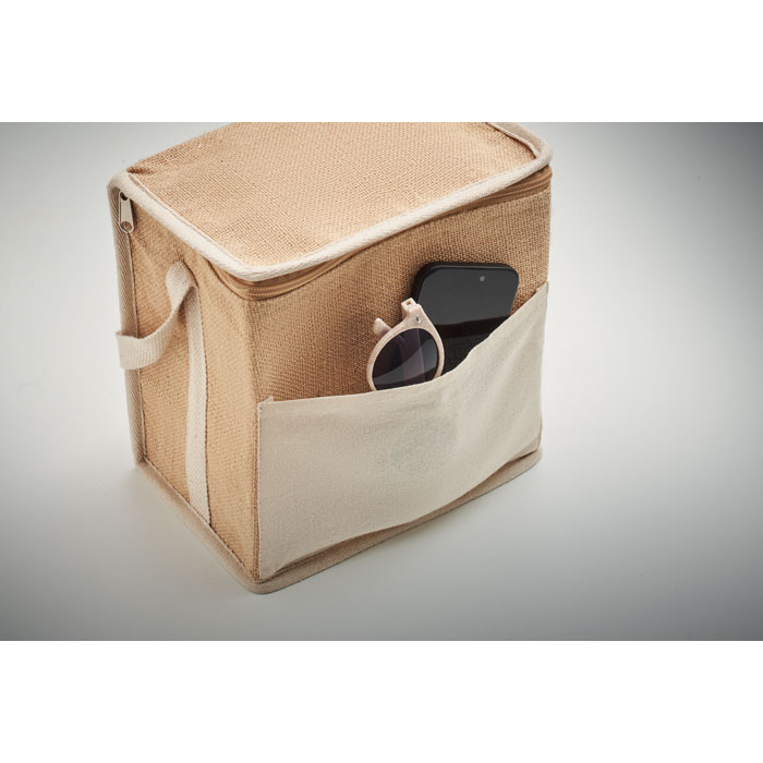 Sac isotherme toile et jute 3L Sac isotherme toile et jute 3L