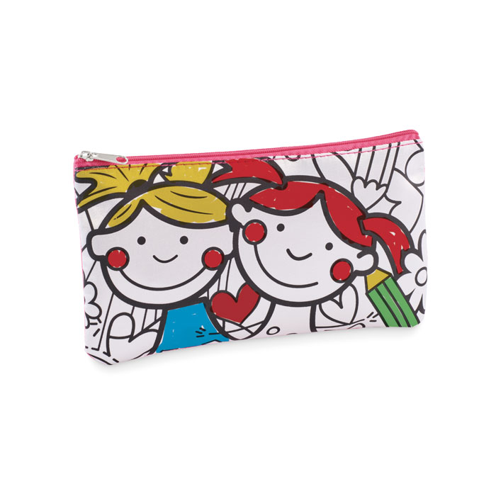 Trousse à crayons avec feutres