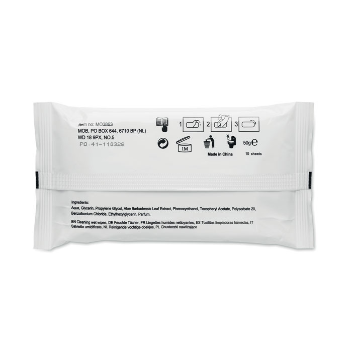 10 lingettes nettoyantes 10 lingettes nettoyantes