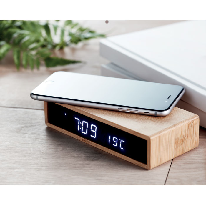 Chargeur sans fil en bambou Chargeur sans fil en bambou