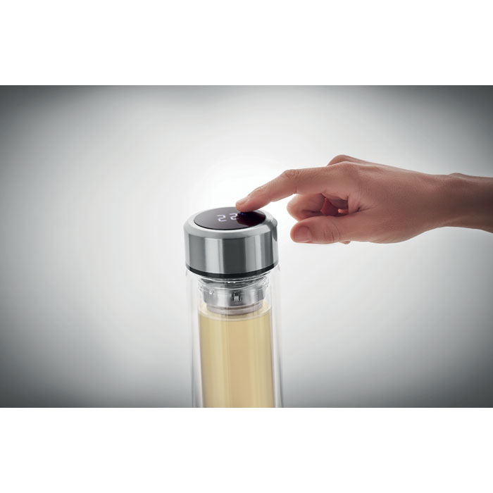 Bouteille verre double paroi