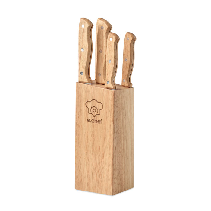 Set de 5 couteaux dans socle Set de 5 couteaux dans socle