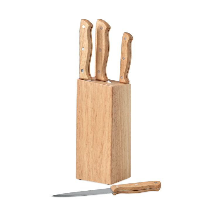 Set de 5 couteaux dans socle Set de 5 couteaux dans socle