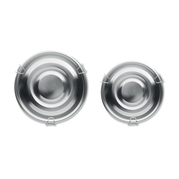 Set de 2 boîtes en inox Set de 2 boîtes en inox