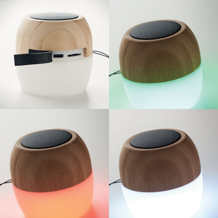 Haut-parleur sans fil en bambou Haut-parleur sans fil en bambou