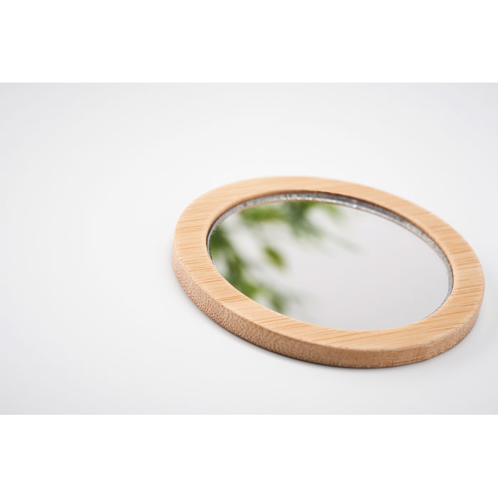 Miroir de poche en bambou