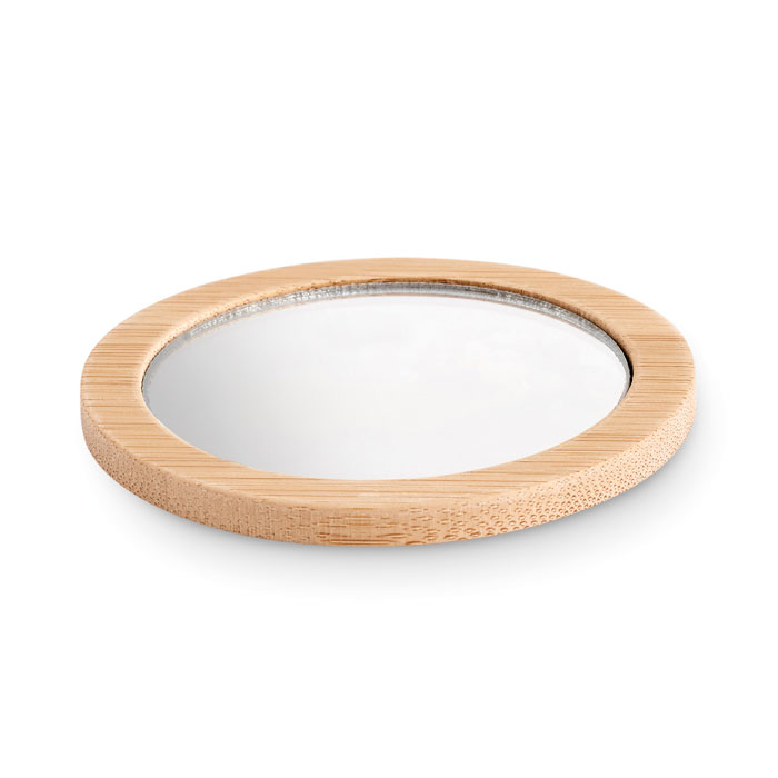 Miroir de poche en bambou