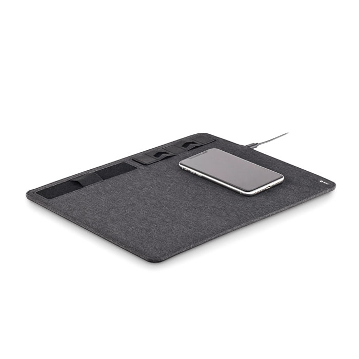Tapis de souris RPET chargeur 15W Tapis de souris RPET chargeur 15W