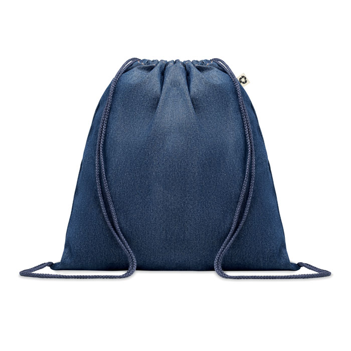 Sac à cordon en denim recyclé Sac à cordon en denim recyclé