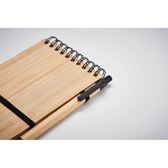 Set de bloc-notes A6 en bambou