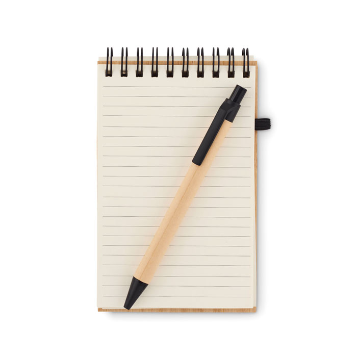 Set de bloc-notes A6 en bambou