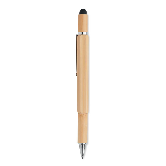 Stylo niveau à bulle en bambou