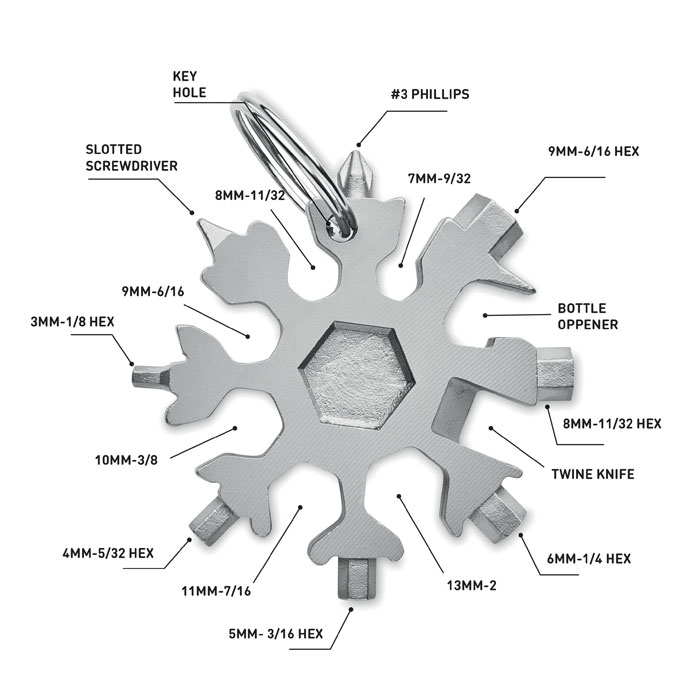 Outil multi fonctions acier inox Outil multi fonctions acier inox