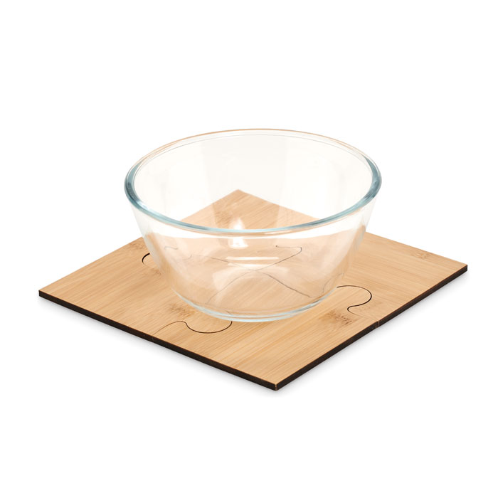 Lot de 4 sous-verres puzzle Lot de 4 sous-verres puzzle