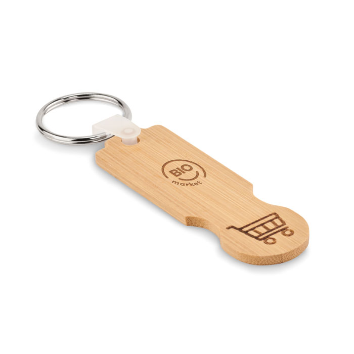 Porte-clés jeton en bambou Porte-clés jeton en bambou