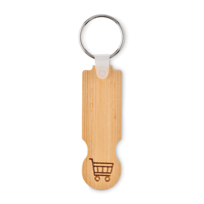 Porte-clés jeton en bambou Porte-clés jeton en bambou