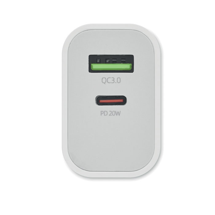 Chargeur 18W 2 ports, prise UE Chargeur 18W 2 ports, prise UE