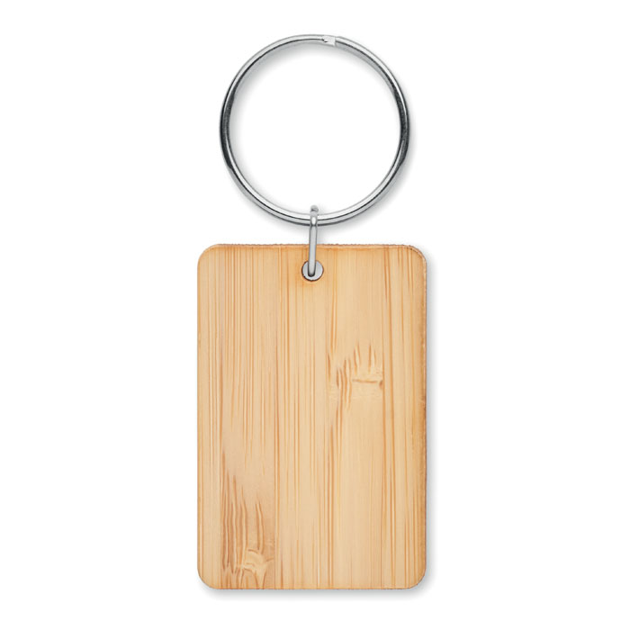 Porte-clés rectangulaire bambou Porte-clés rectangulaire bambou