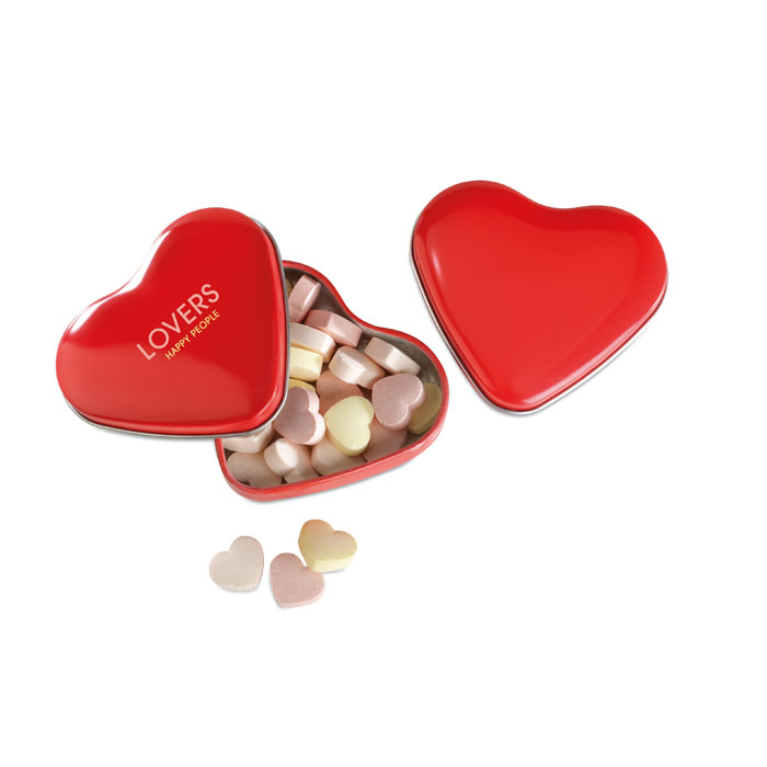 Boîte coeur avec bonbons Boîte coeur avec bonbons
