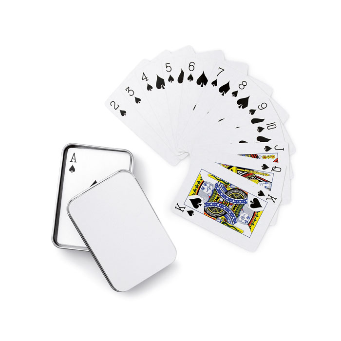 Cartes à jouer boîte étain Cartes à jouer boîte étain