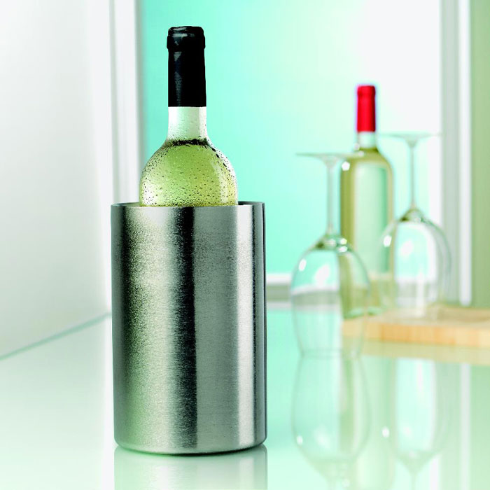 Seau à champagne en acier inox