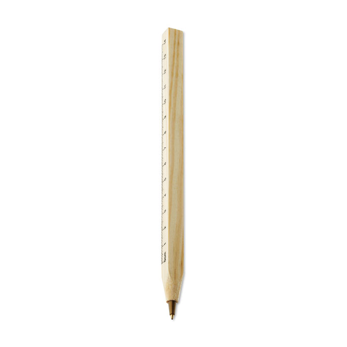 Stylo bille - règle en bois Stylo bille - règle en bois