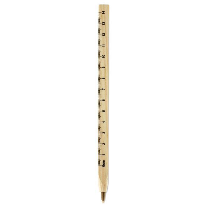Stylo bille - règle en bois Stylo bille - règle en bois