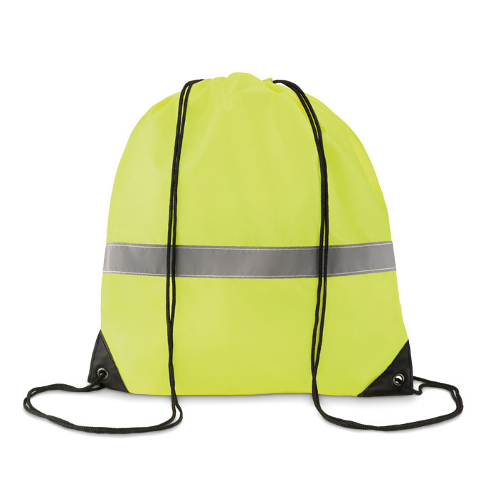 Sac à cordons avec bandes réfl Sac à cordons avec bandes réfl
